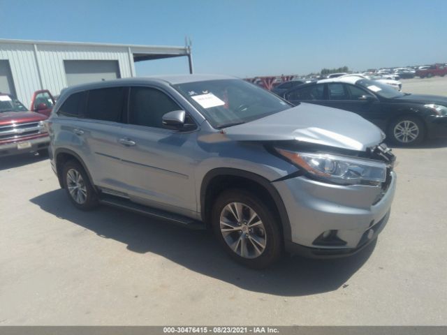 TOYOTA HIGHLANDER 2015 5tdzkrfh9fs090922