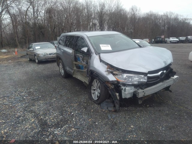 TOYOTA HIGHLANDER 2016 5tdzkrfh9gs168293