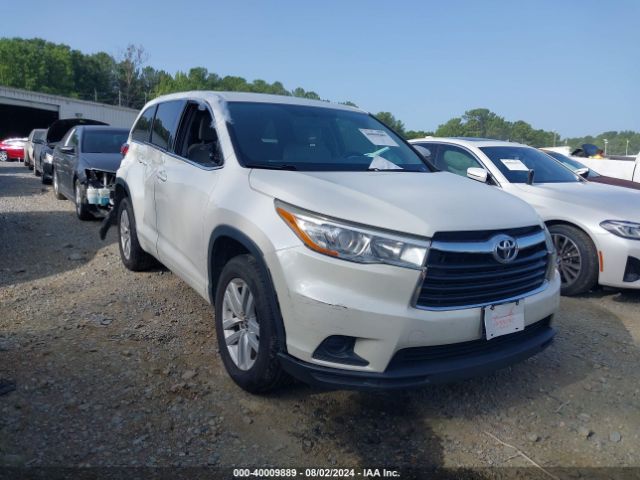 TOYOTA HIGHLANDER 2016 5tdzkrfh9gs174059