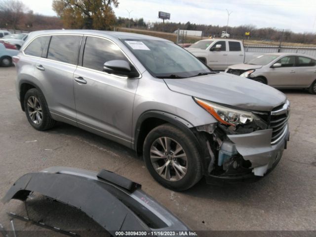 TOYOTA HIGHLANDER 2016 5tdzkrfh9gs184137