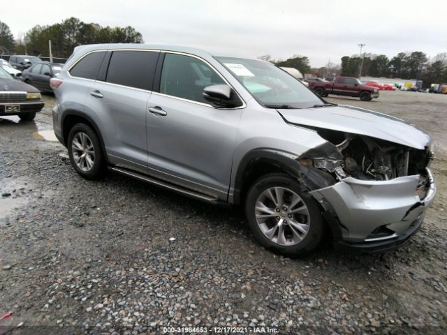 TOYOTA HIGHLANDER 2014 5tdzkrfhxes009912