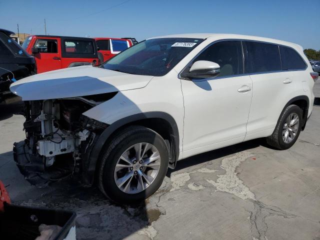 TOYOTA HIGHLANDER 2014 5tdzkrfhxes029321