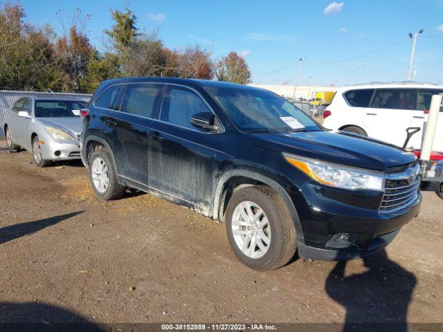 TOYOTA HIGHLANDER 2014 5tdzkrfhxes031280