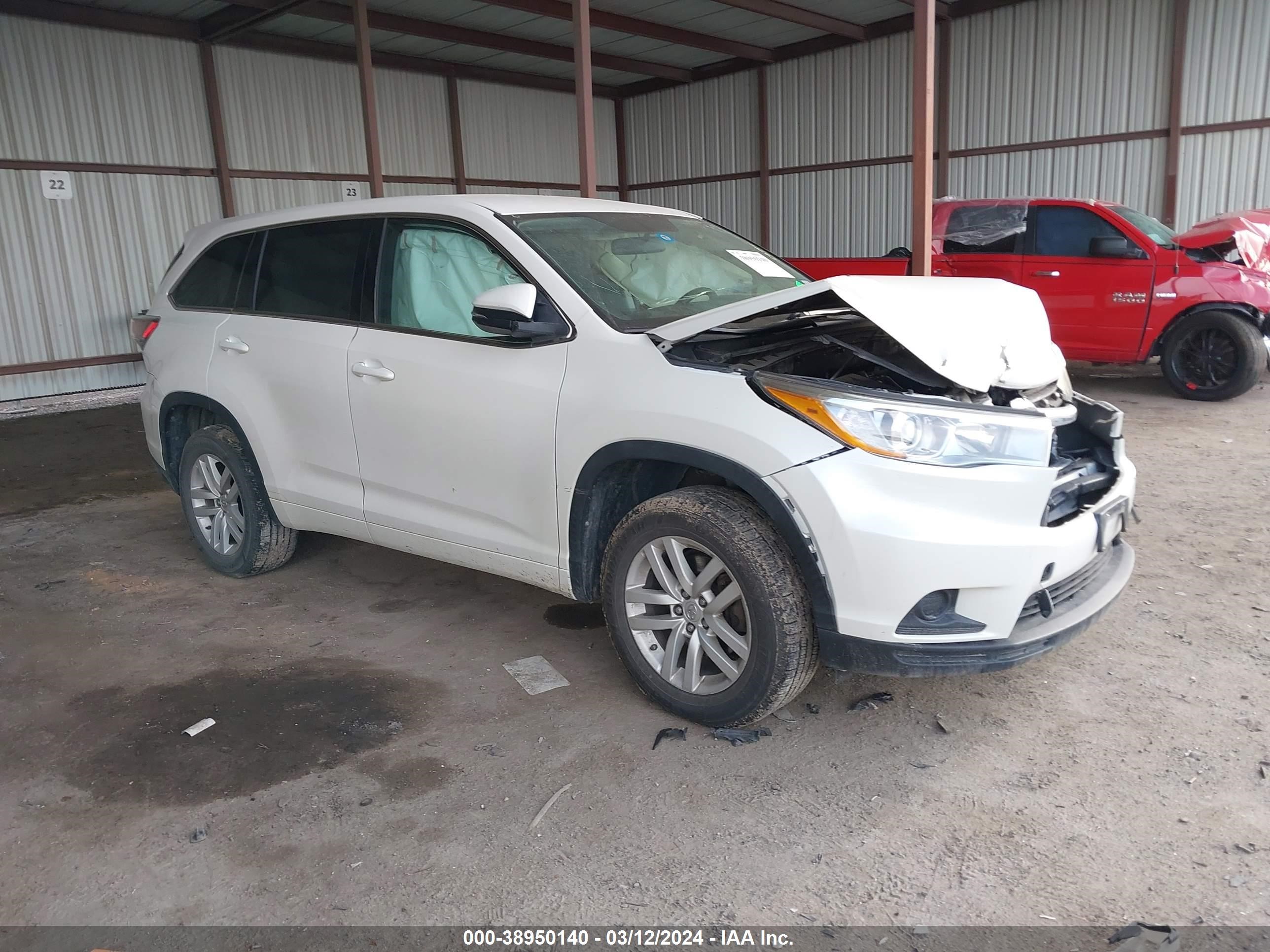 TOYOTA HIGHLANDER 2015 5tdzkrfhxfs075992