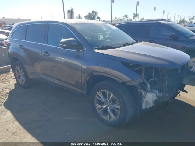 TOYOTA HIGHLANDER 2015 5tdzkrfhxfs118727