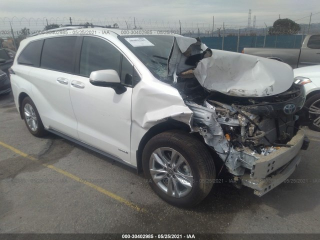 TOYOTA SIENNA 2021 5tdzrkec2ms008552