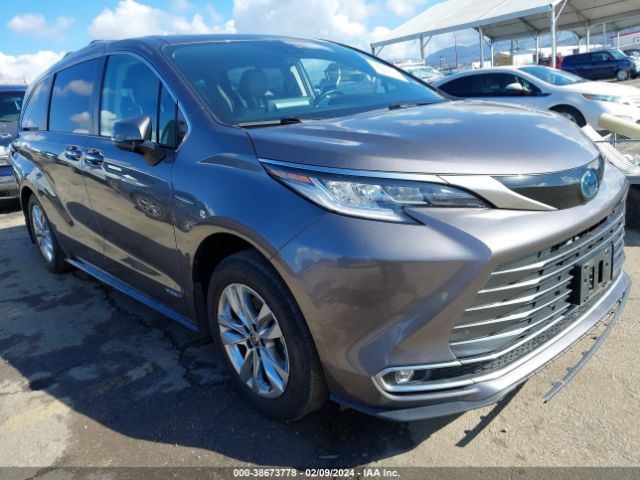 TOYOTA SIENNA 2021 5tdzrkec2ms042801