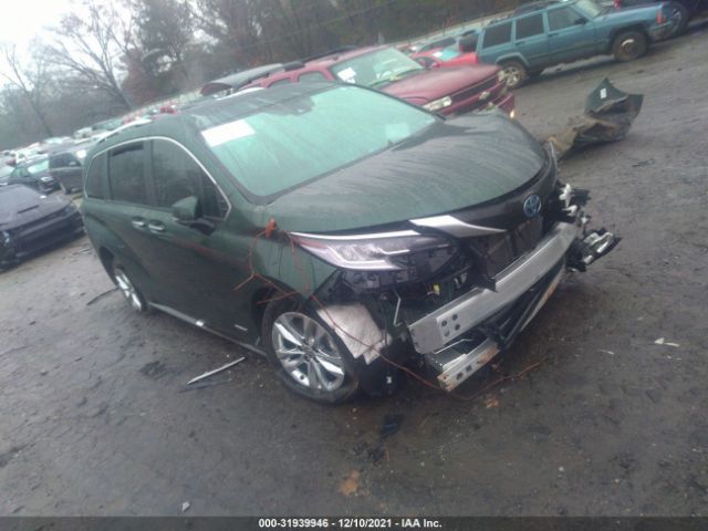 TOYOTA SIENNA 2021 5tdzrkec6ms065515