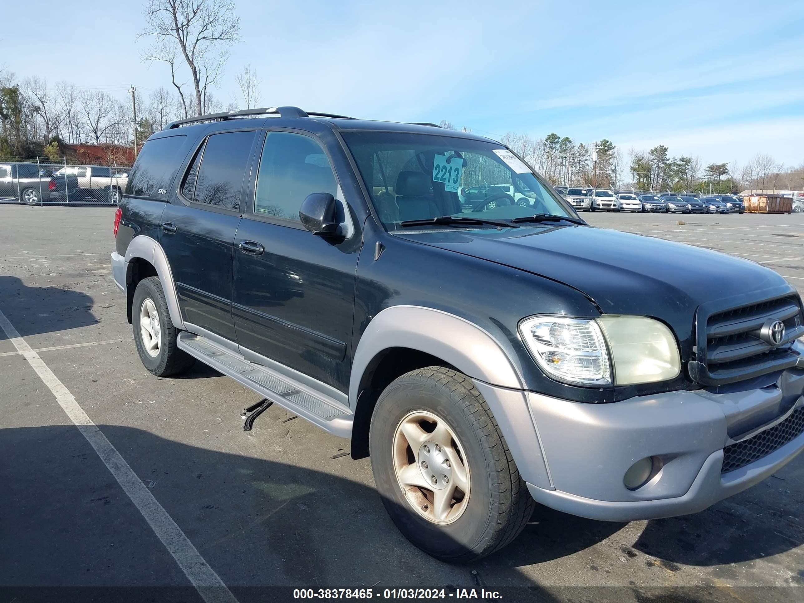 TOYOTA SEQUOIA 2002 5tdzt34a02s103969