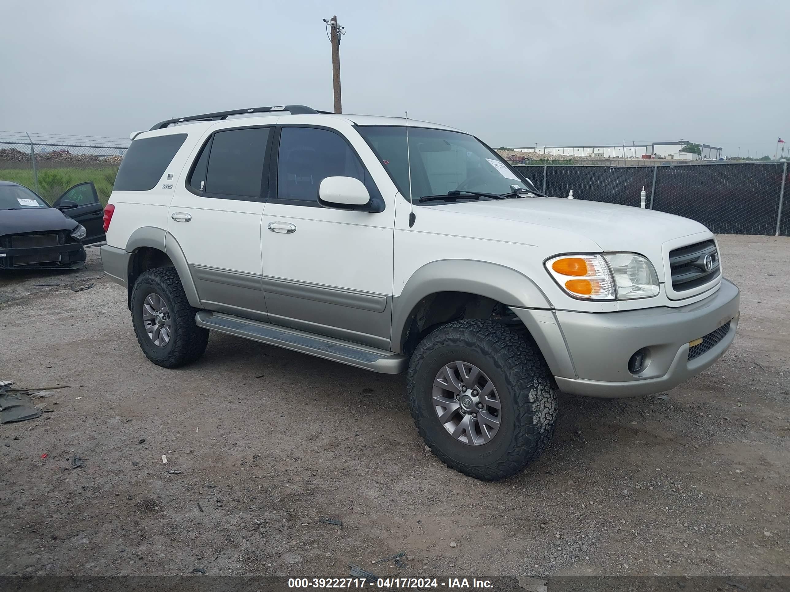 TOYOTA SEQUOIA 2002 5tdzt34a42s074556