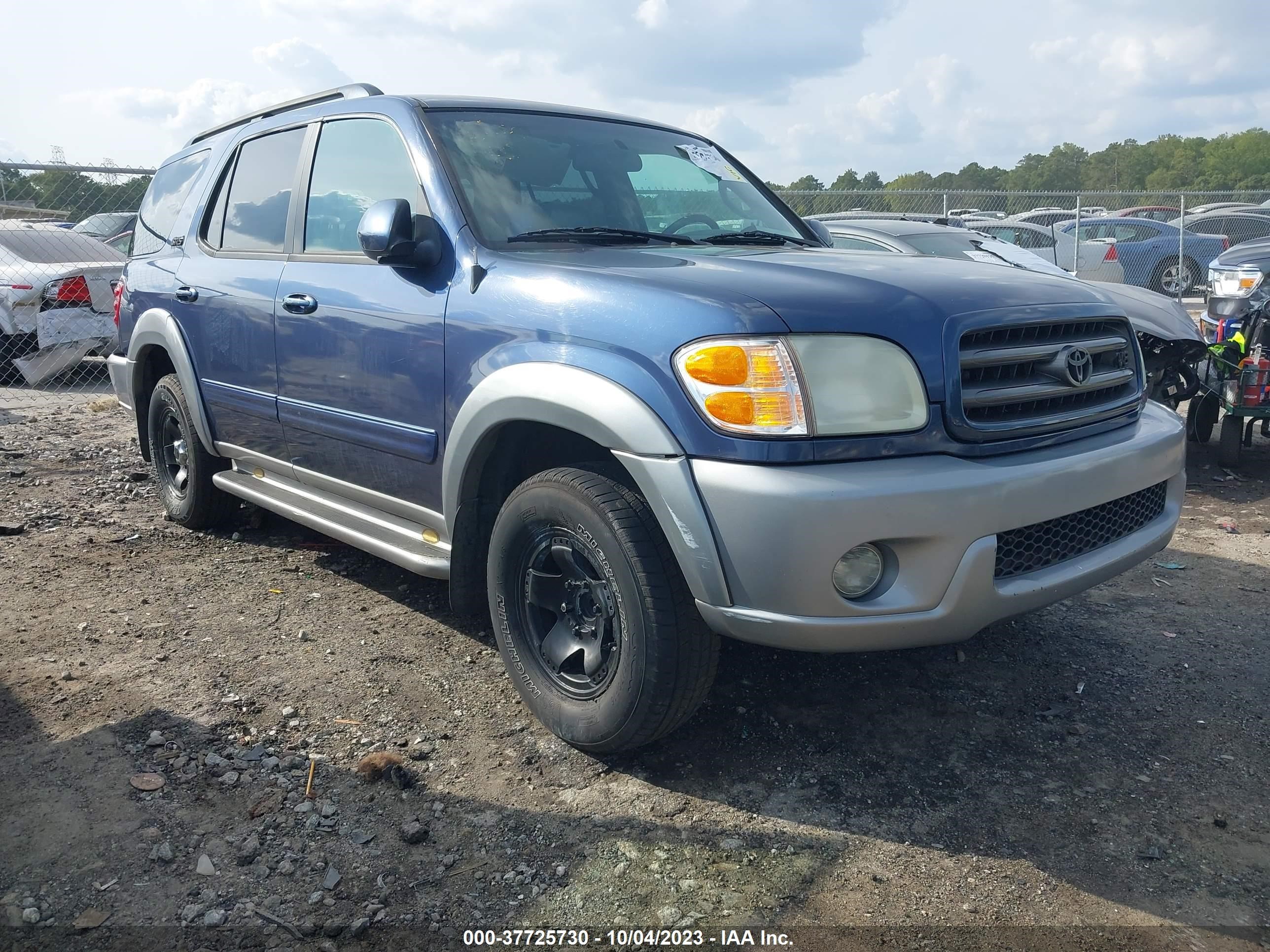 TOYOTA SEQUOIA 2002 5tdzt34a42s084567