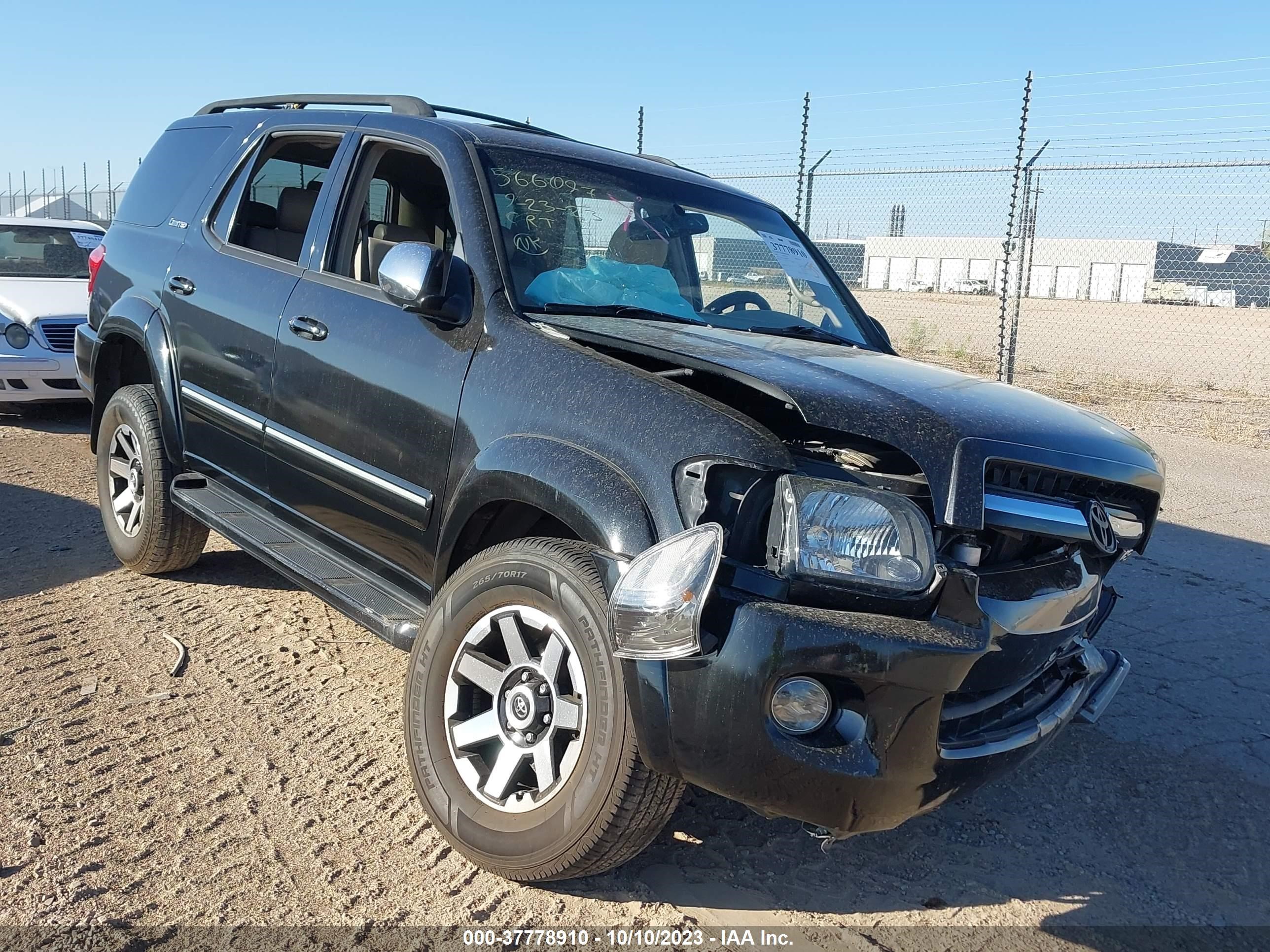 TOYOTA SEQUOIA 2007 5tdzt38a07s284282