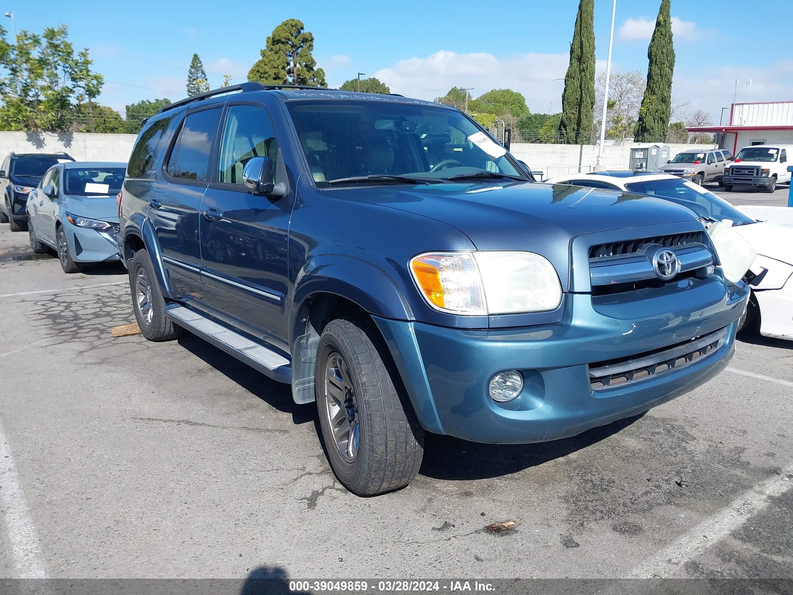 TOYOTA SEQUOIA 2007 5tdzt38a07s293497