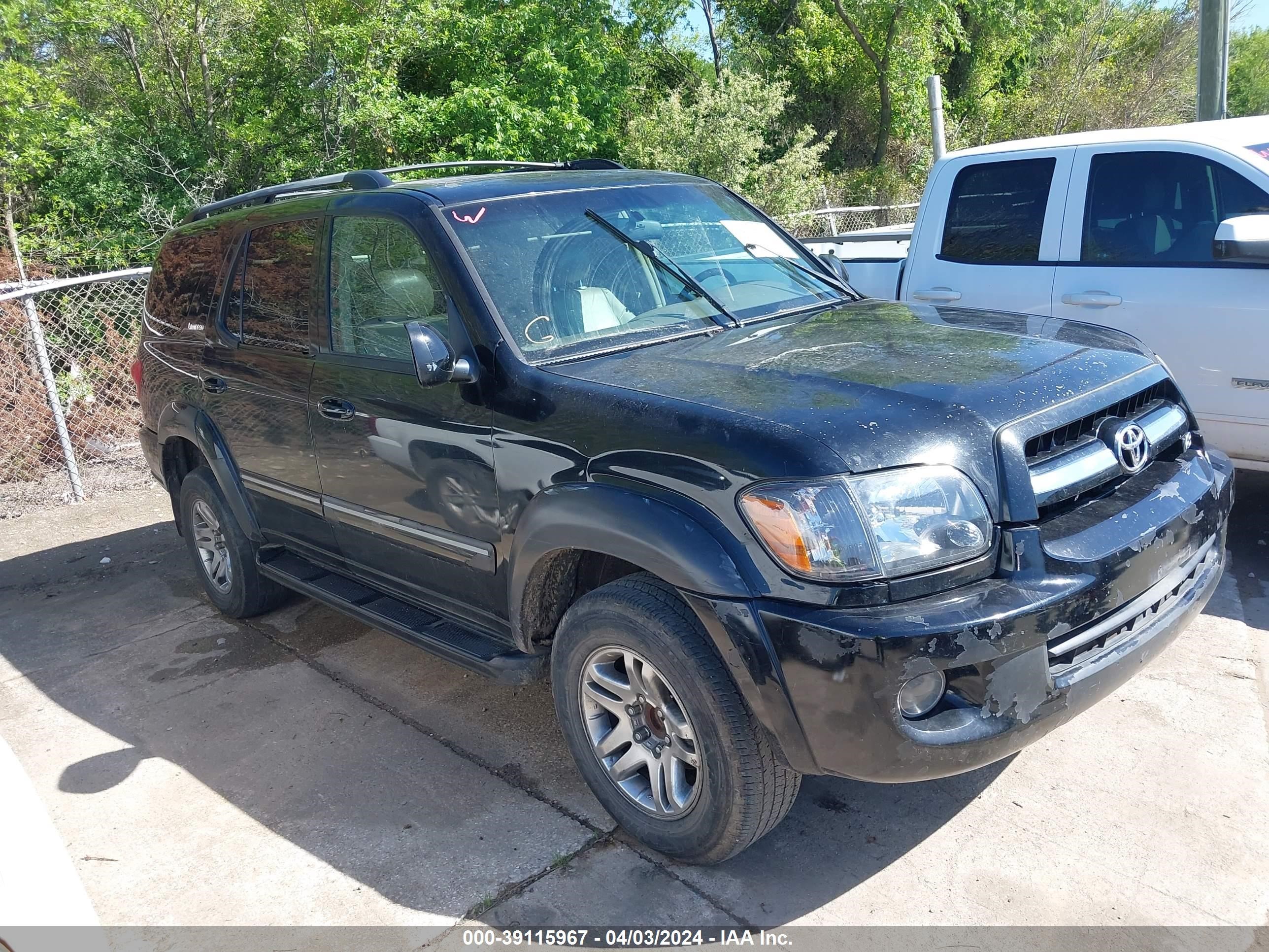 TOYOTA SEQUOIA 2006 5tdzt38a16s282345