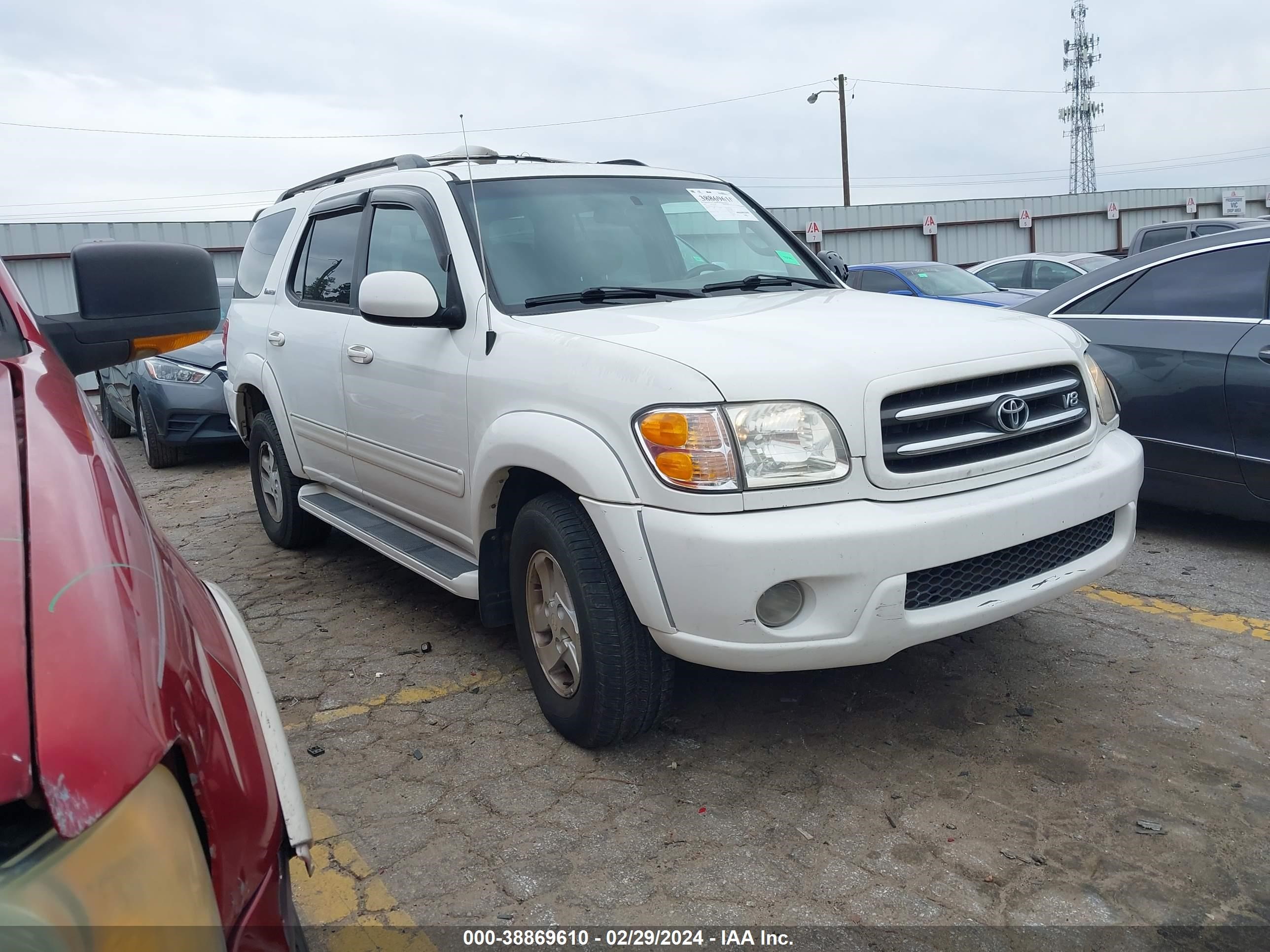 TOYOTA SEQUOIA 2001 5tdzt38a21s017135