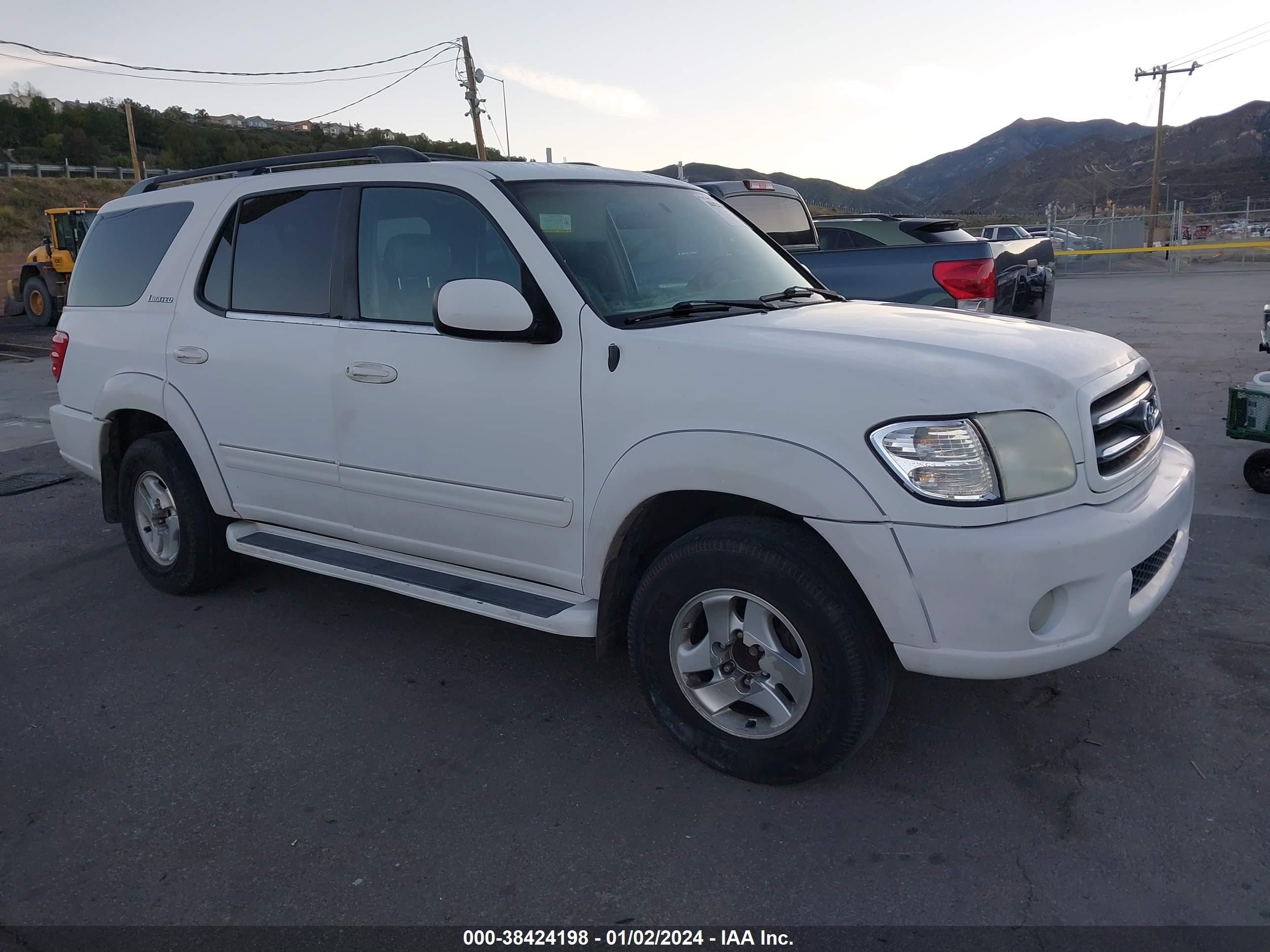 TOYOTA SEQUOIA 2001 5tdzt38a31s014194