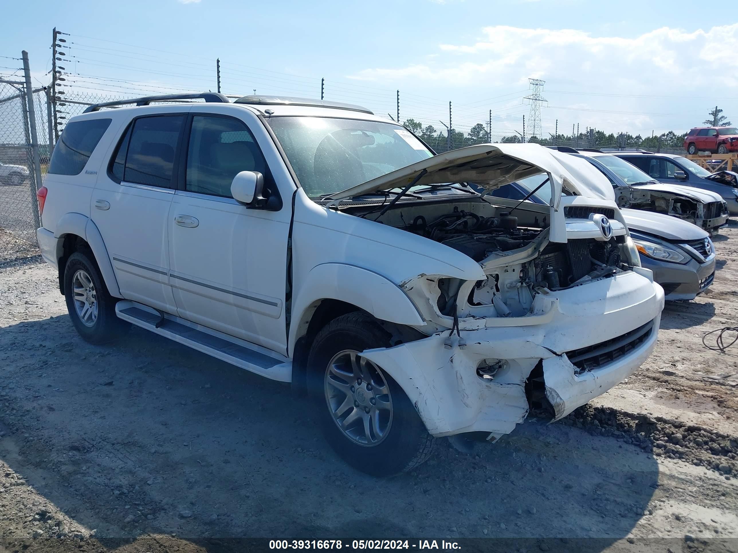 TOYOTA SEQUOIA 2005 5tdzt38a45s239021