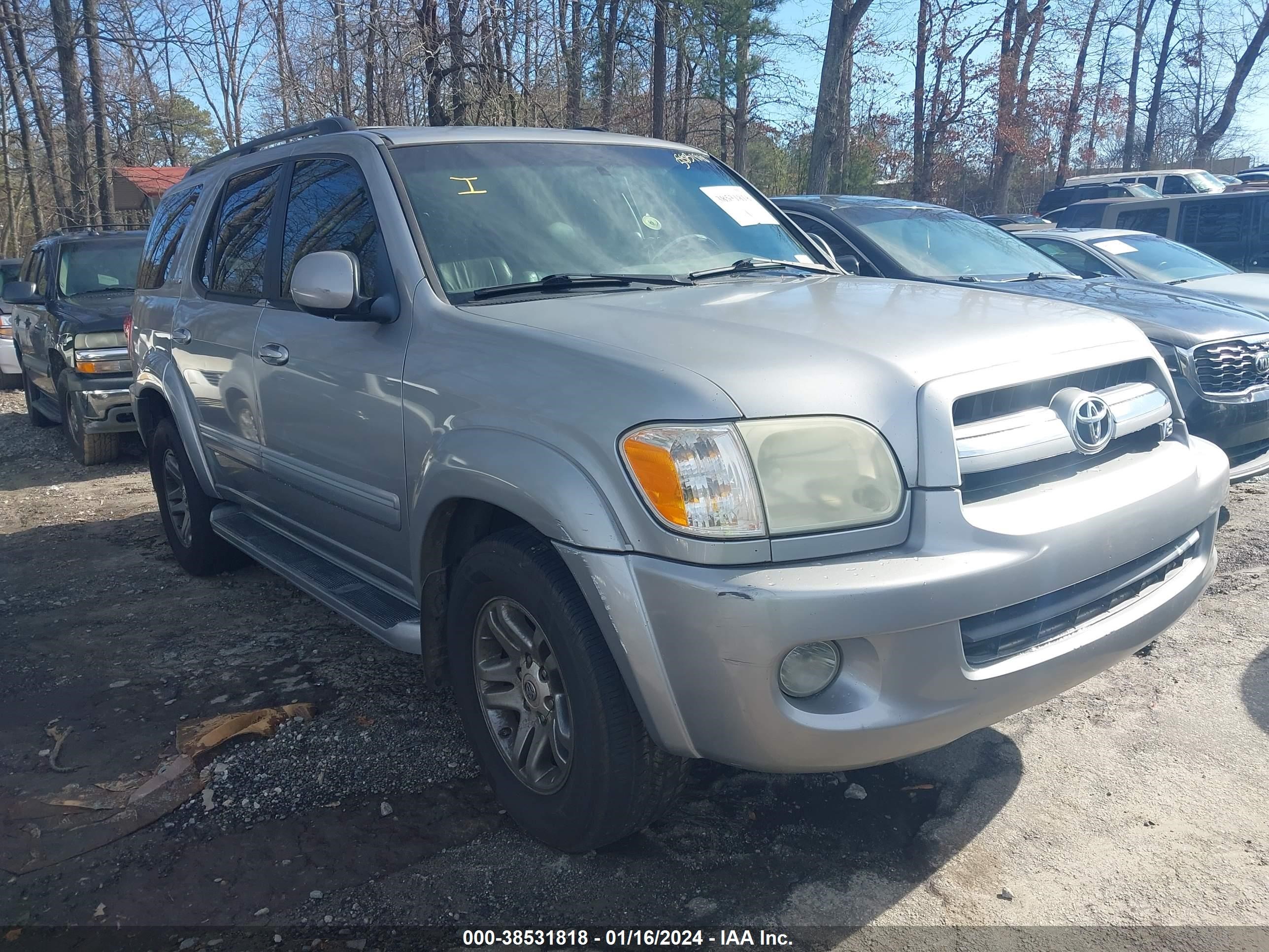 TOYOTA SEQUOIA 2005 5tdzt38a65s260002