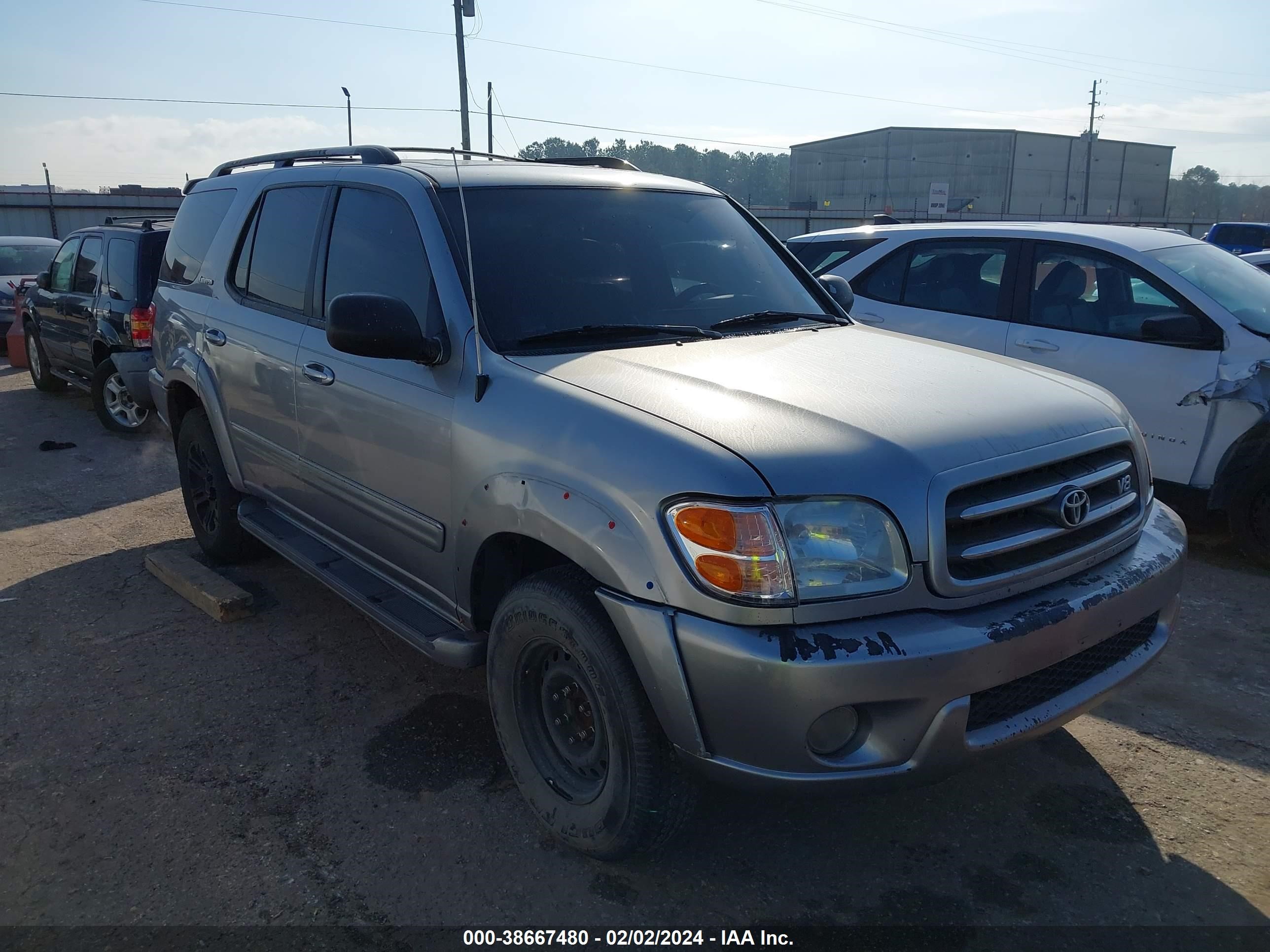 TOYOTA SEQUOIA 2001 5tdzt38a71s028664