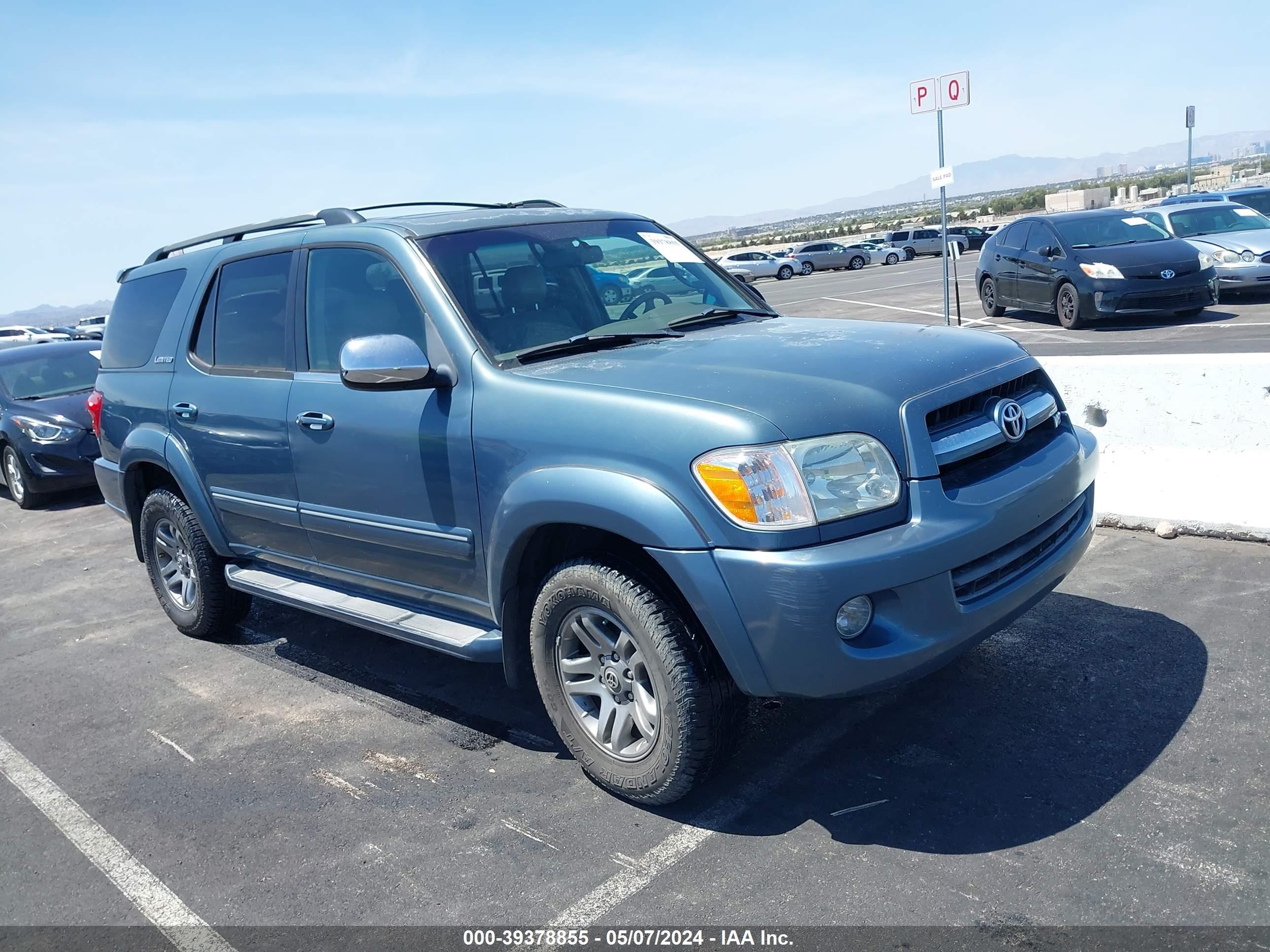 TOYOTA SEQUOIA 2007 5tdzt38a87s286295