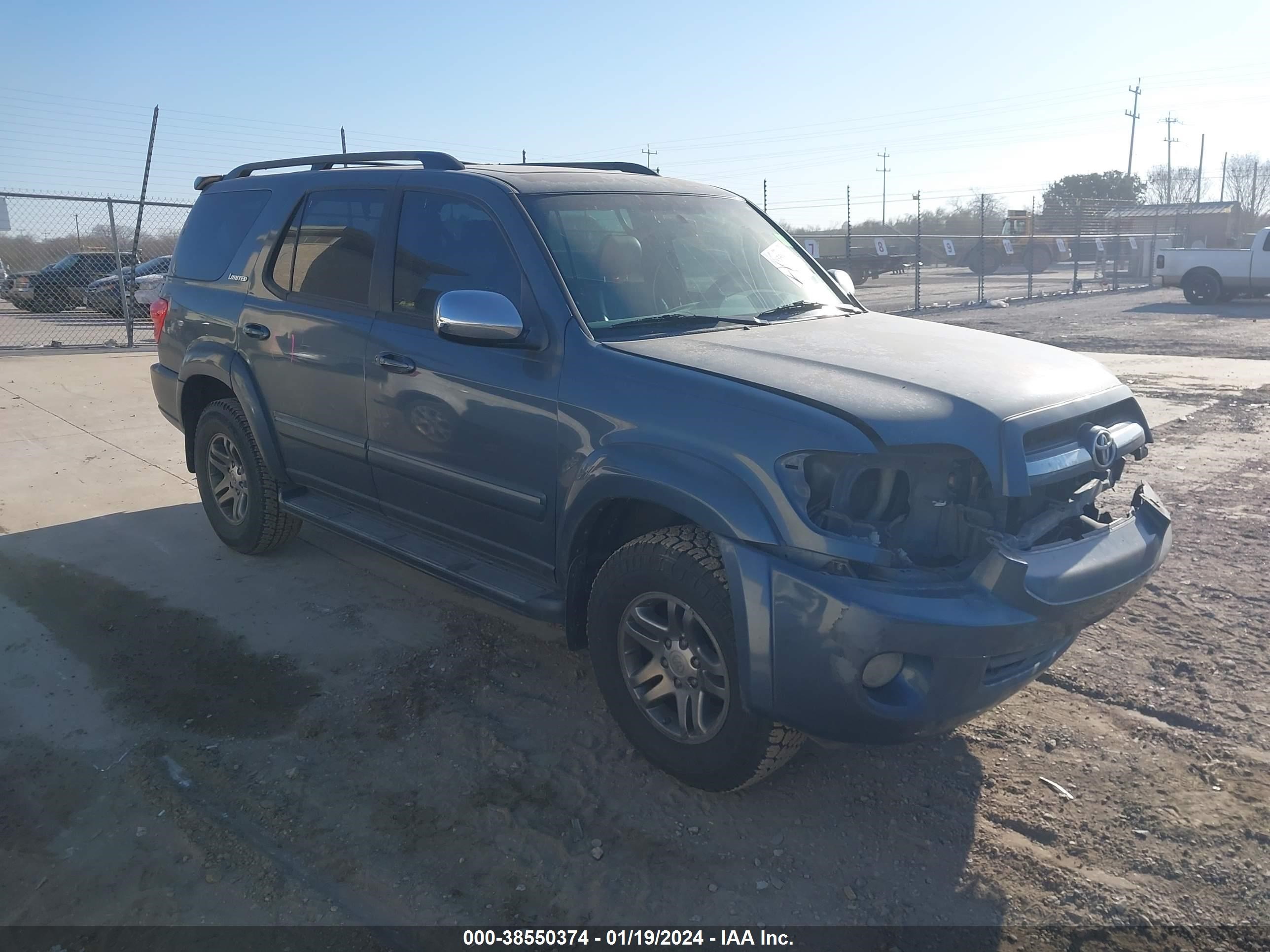 TOYOTA SEQUOIA 2007 5tdzt38a87s298074