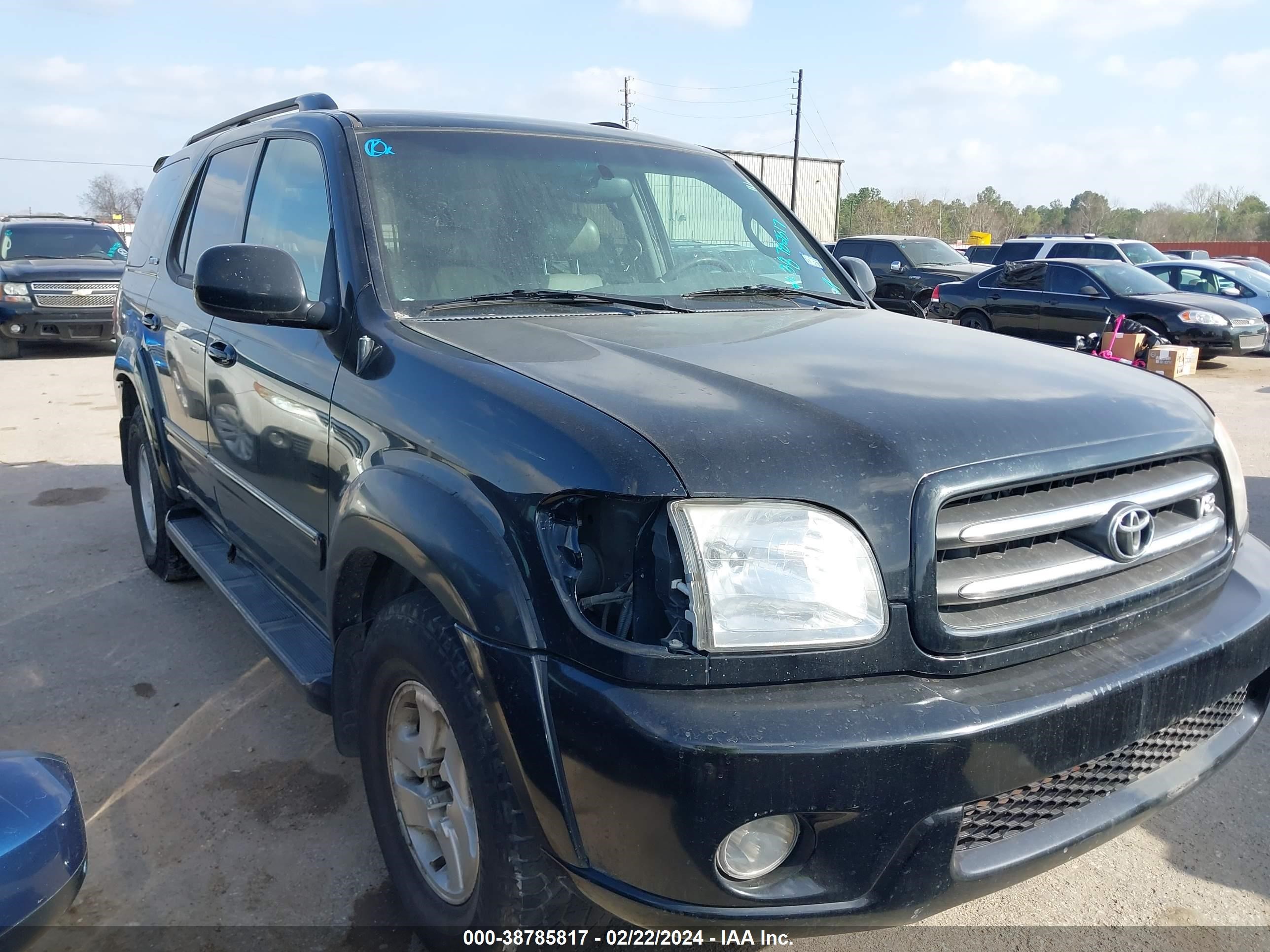 TOYOTA SEQUOIA 2002 5tdzt38a92s072781