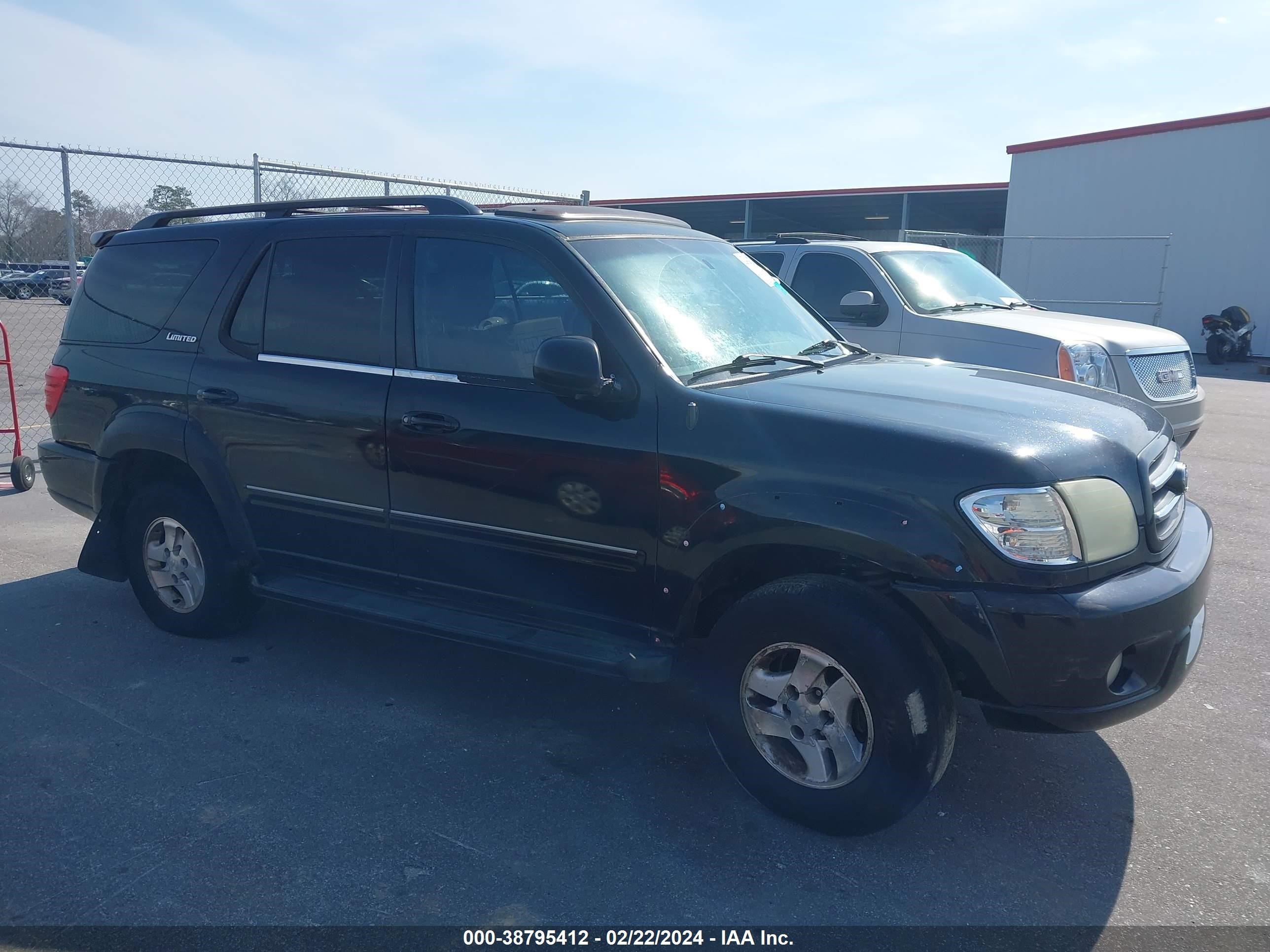 TOYOTA SEQUOIA 2001 5tdzt38ax1s055115