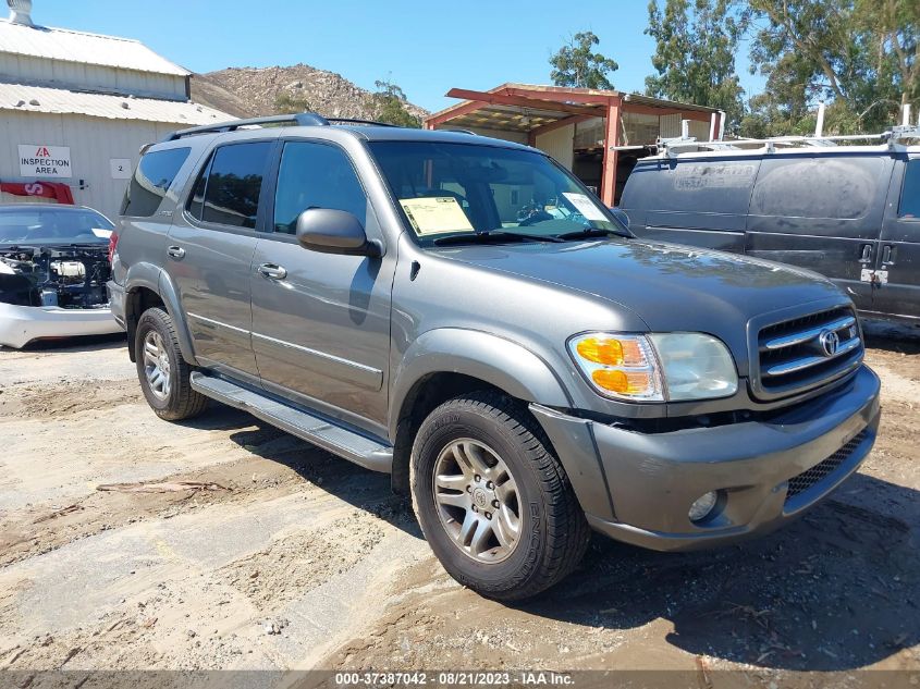 TOYOTA SEQUOIA 2004 5tdzt38ax4s223212