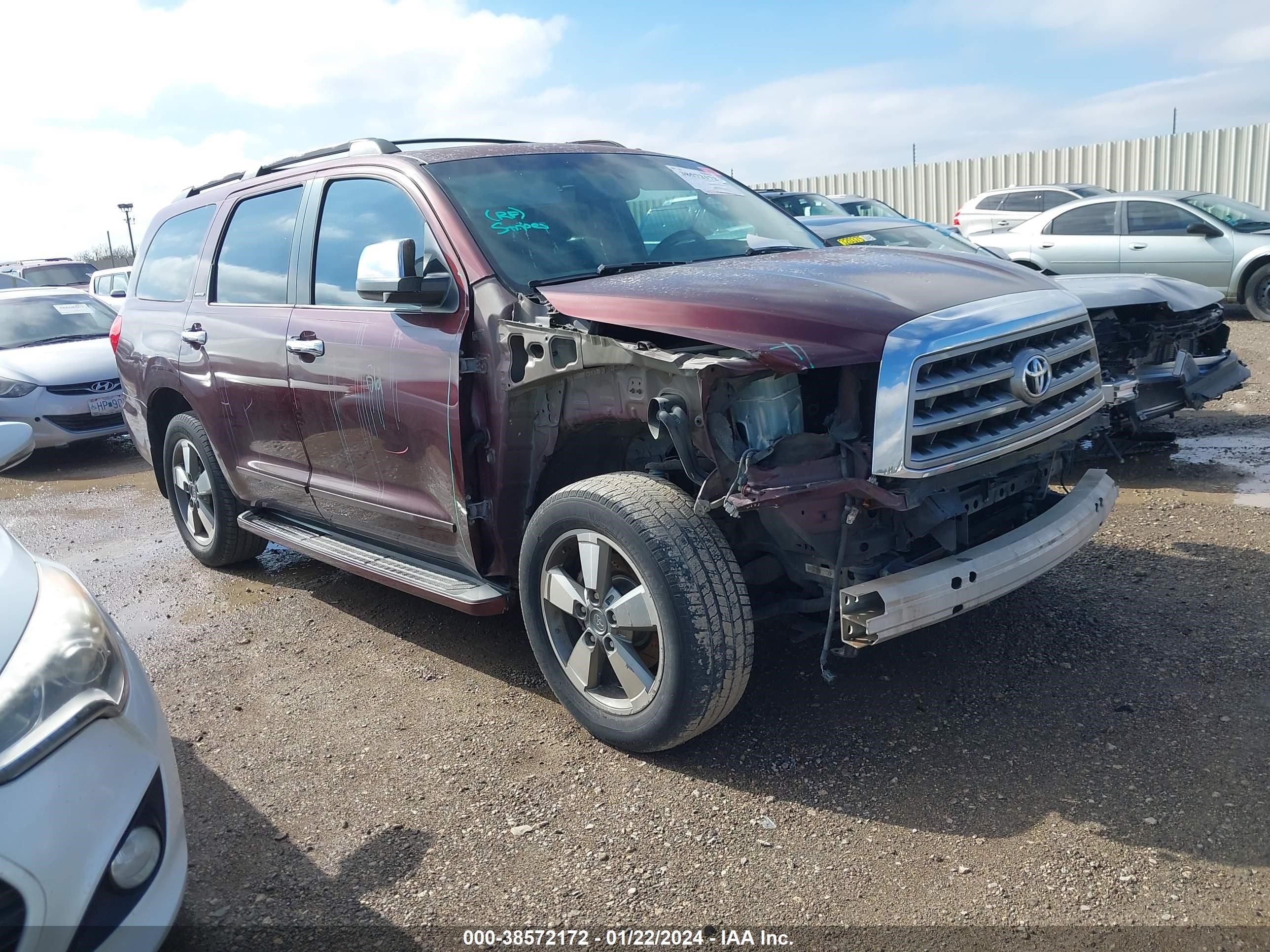 TOYOTA SEQUOIA 2008 5tdzy68a68s008077