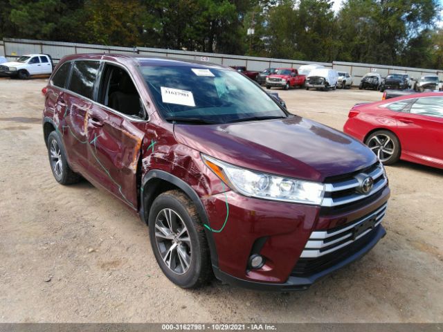 TOYOTA HIGHLANDER 2017 5tdzzrfh1hs229018