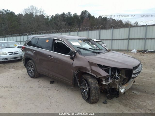 TOYOTA HIGHLANDER 2017 5tdzzrfh1hs230203