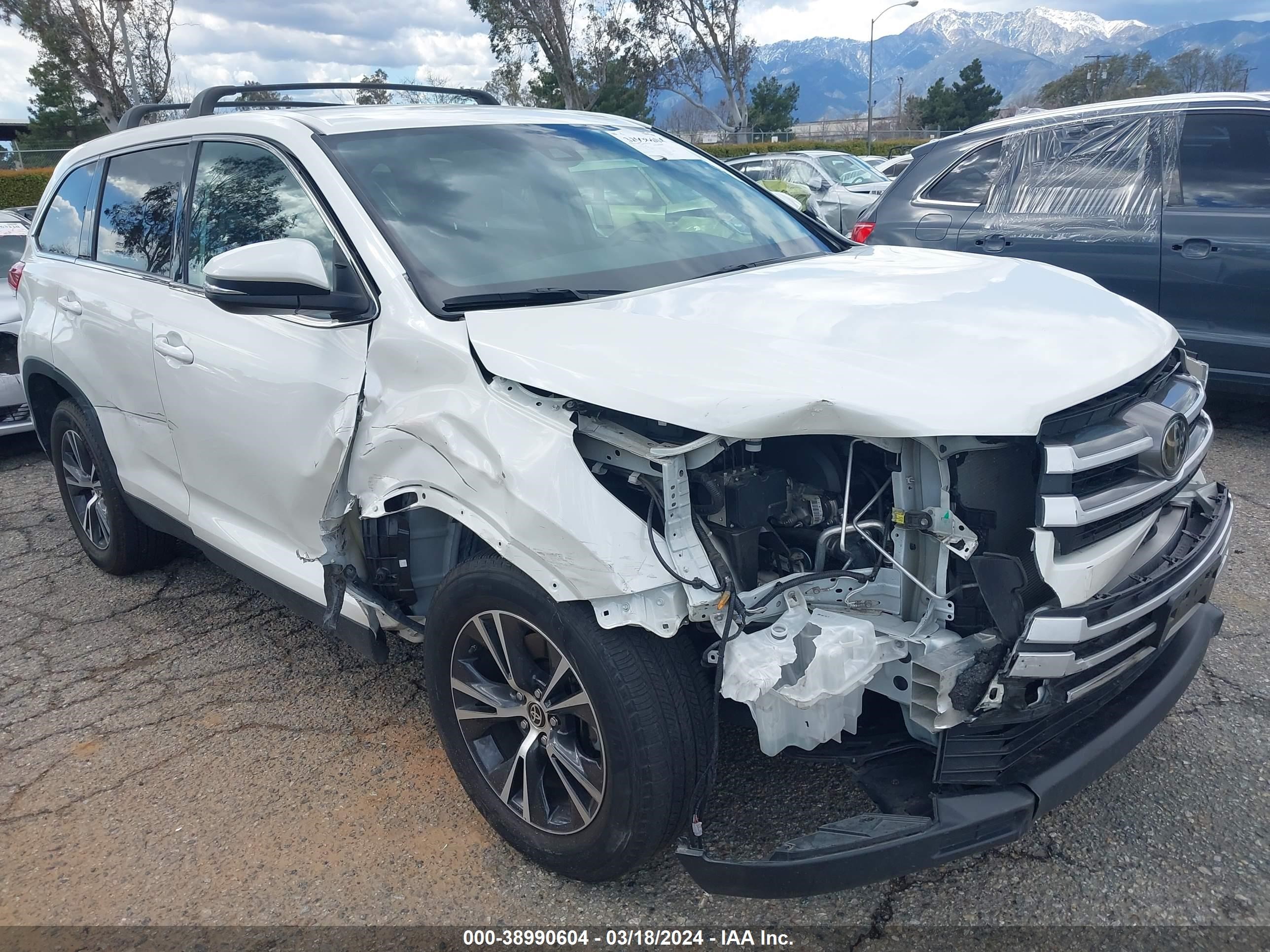 TOYOTA HIGHLANDER 2019 5tdzzrfh1ks369304