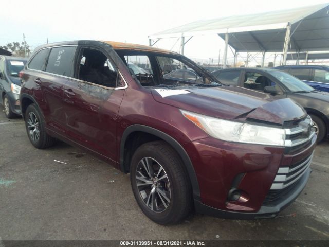 TOYOTA HIGHLANDER 2018 5tdzzrfh2js237960