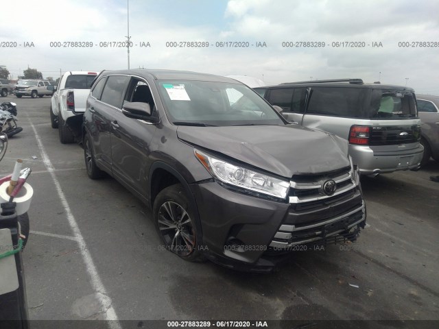 TOYOTA HIGHLANDER 2018 5tdzzrfh2js253706