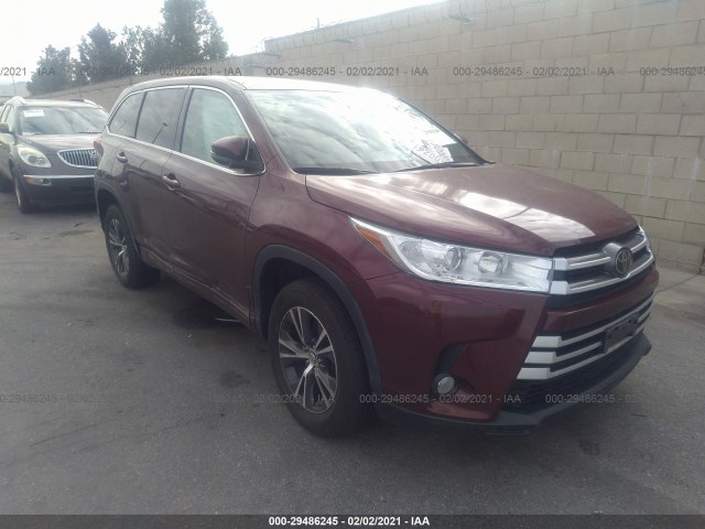 TOYOTA HIGHLANDER 2018 5tdzzrfh2js258145