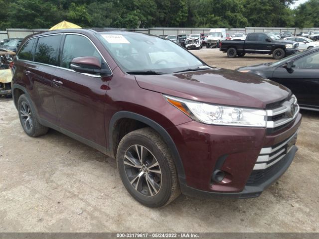 TOYOTA HIGHLANDER 2019 5tdzzrfh3ks327944