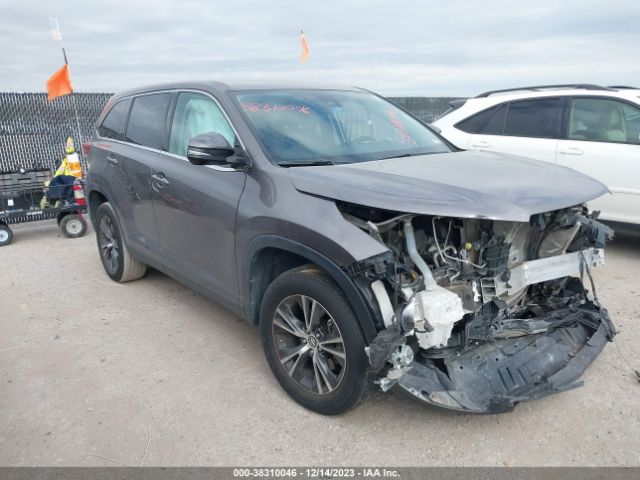 TOYOTA HIGHLANDER 2019 5tdzzrfh4ks313339