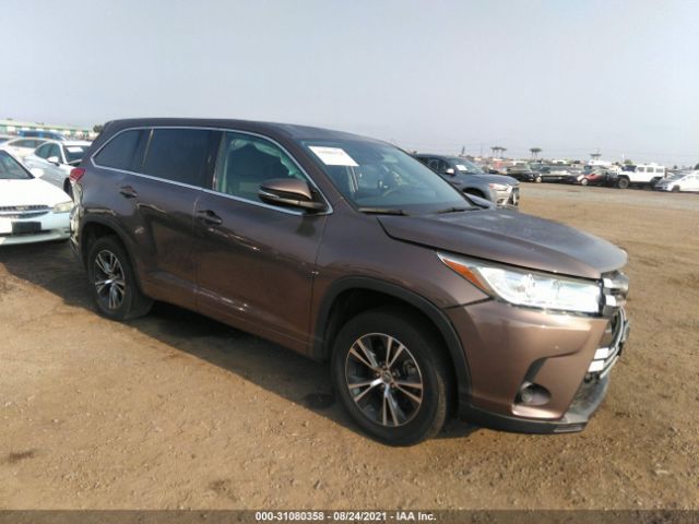 TOYOTA HIGHLANDER 2018 5tdzzrfh5js237869