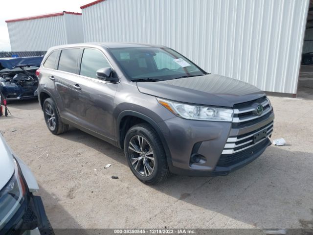 TOYOTA HIGHLANDER 2019 5tdzzrfh6ks297628