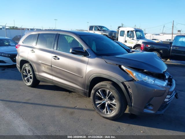 TOYOTA HIGHLANDER 2019 5tdzzrfh6ks352238