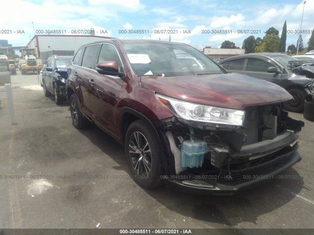 TOYOTA HIGHLANDER 2018 5tdzzrfh7js250672