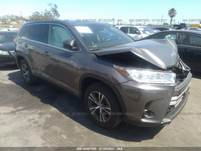 TOYOTA HIGHLANDER 2018 5tdzzrfh8js259381