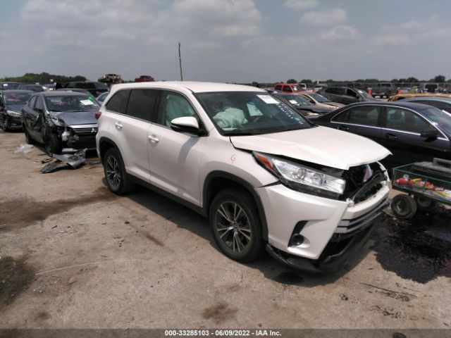 TOYOTA HIGHLANDER 2019 5tdzzrfh8ks342729