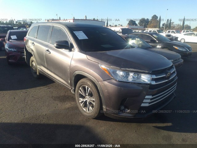 TOYOTA HIGHLANDER 2018 5tdzzrfh9js238653