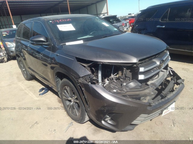 TOYOTA HIGHLANDER 2018 5tdzzrfh9js242895