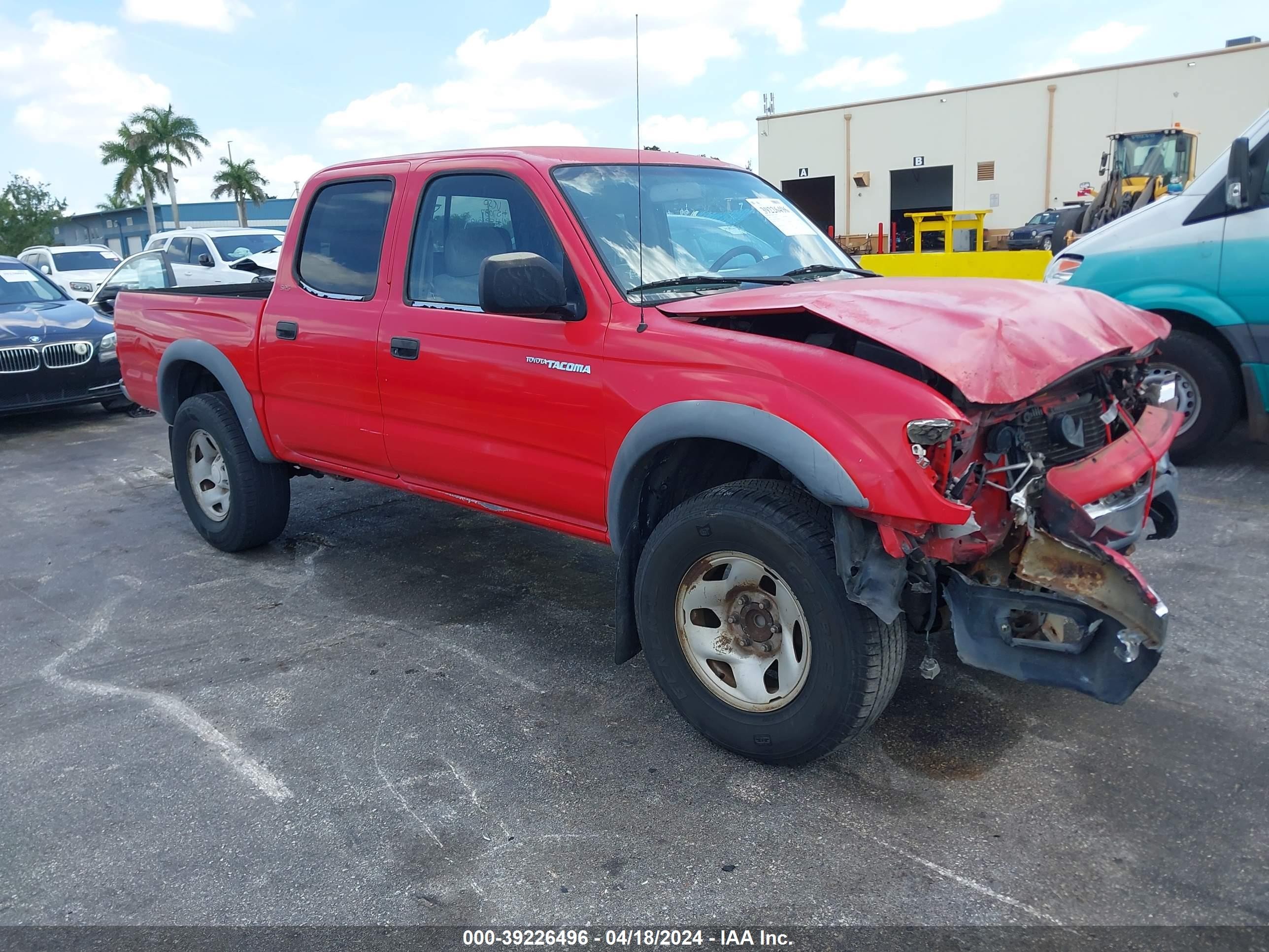 TOYOTA TACOMA 2002 5tegm92n72z891018