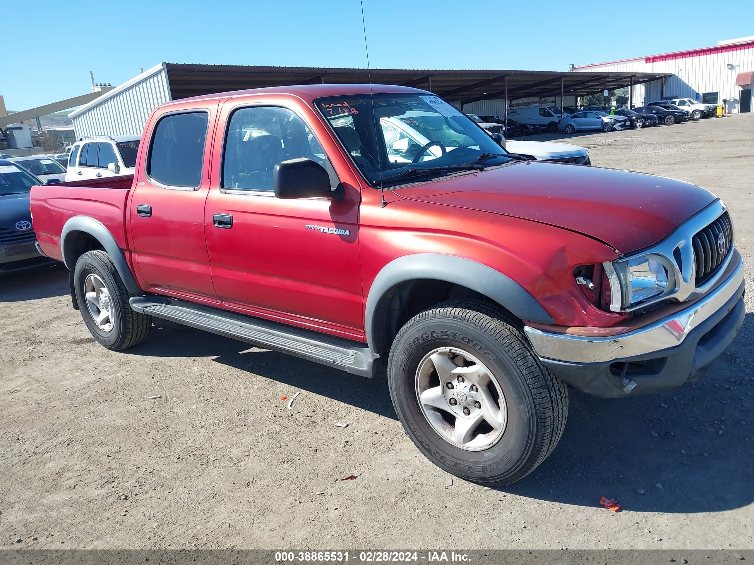 TOYOTA TACOMA 2002 5tegn92nx2z034012