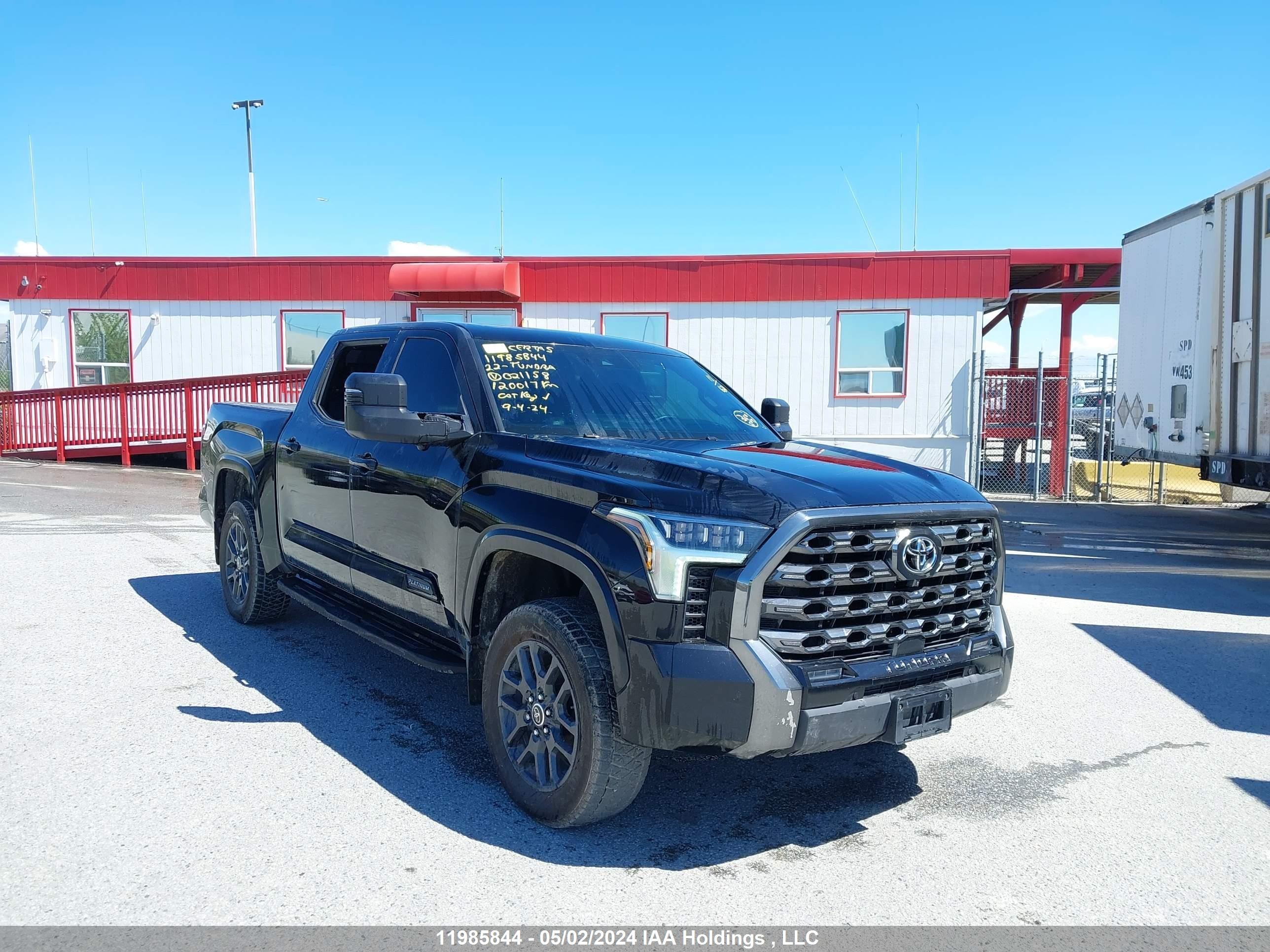 TOYOTA TUNDRA 2022 5tfna5db3nx021158