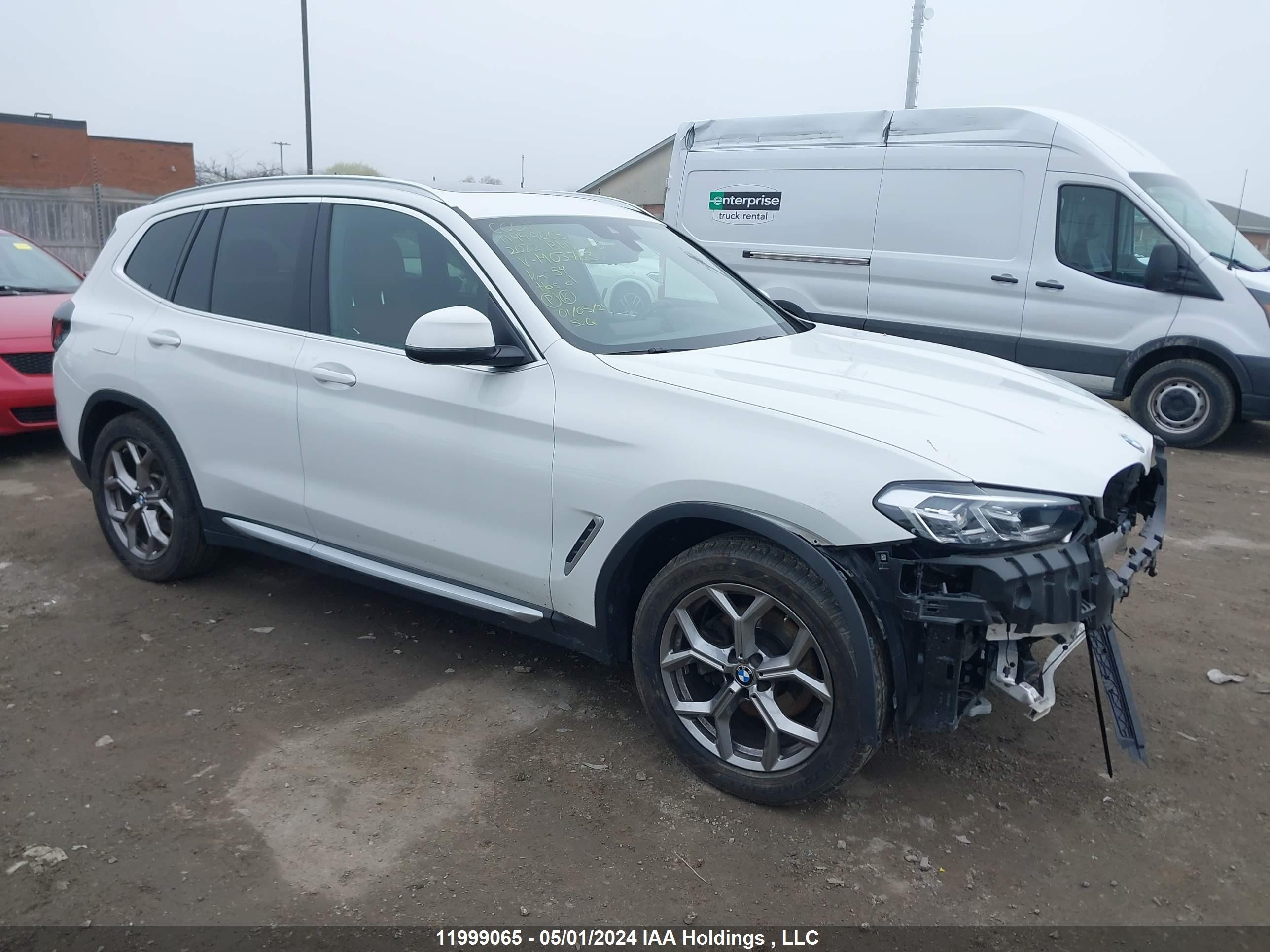 BMW X3 2022 5ux53dp00n9m03763