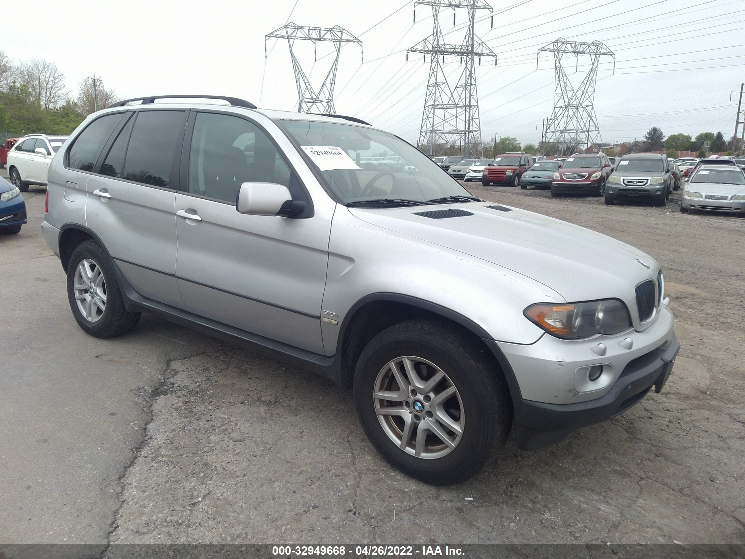 BMW X5 2006 5uxfa13536ly31745